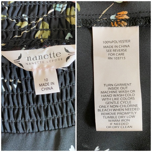 NANETTE LEPORE
Nanette MSRP $138 Floral Smocked High/low Dress Very Black sz 10 - Picture 10 of 16